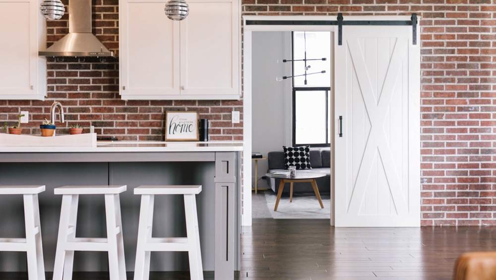 Sunburst is Southern California's Home for Stylish Barn Doors Southern California exposed brick barn door